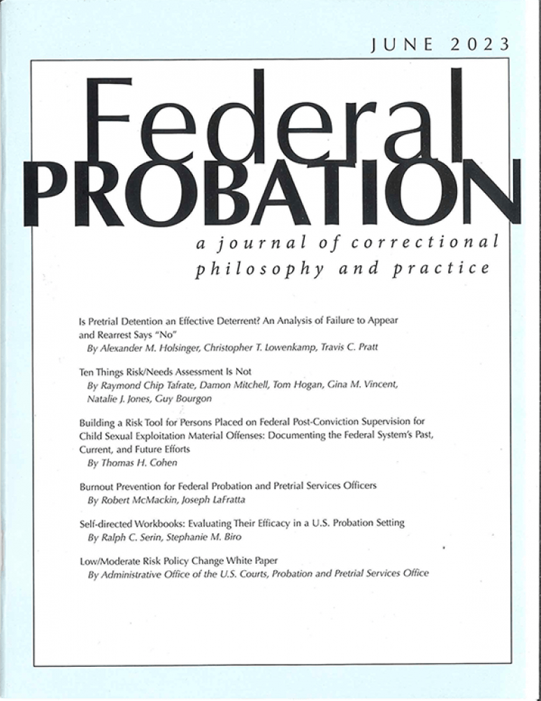 June 2023; Federal Probation