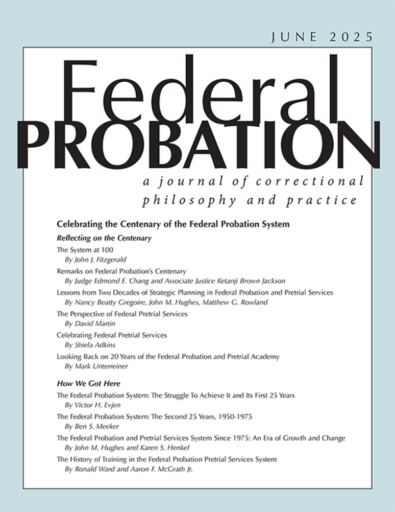June 2025; Federal Probation