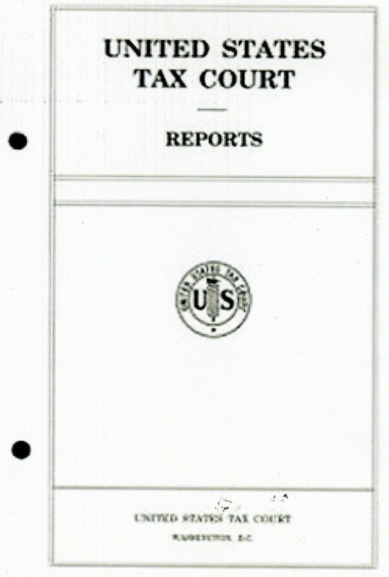 United States Tax Court Report V.155