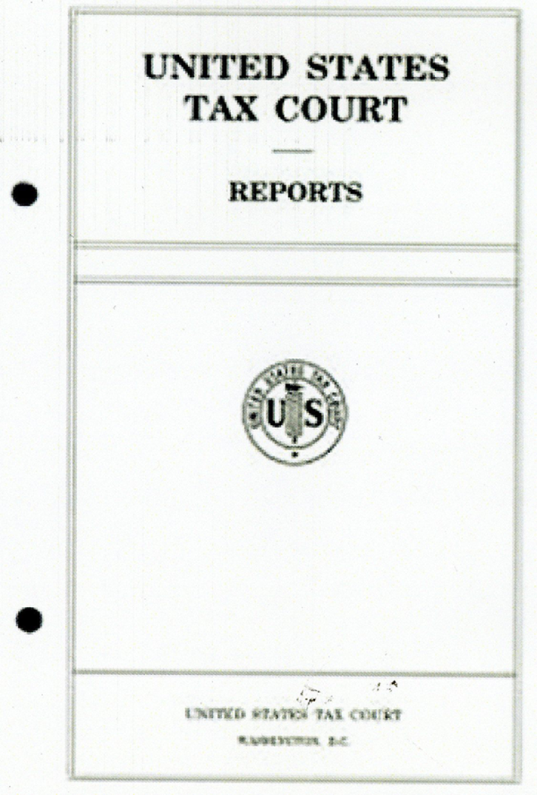 United States Tax Code Report Volume 160