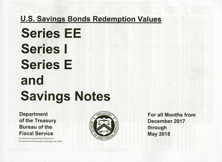 Dec.2021- May 2022; U. S. Savings Bond Redemption Values Series Ee Series I Series E      And Savings Notes