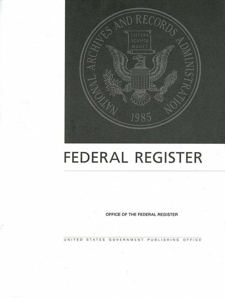Vol. 84 Index #1-125; Federal Register Complete            January- June 2019