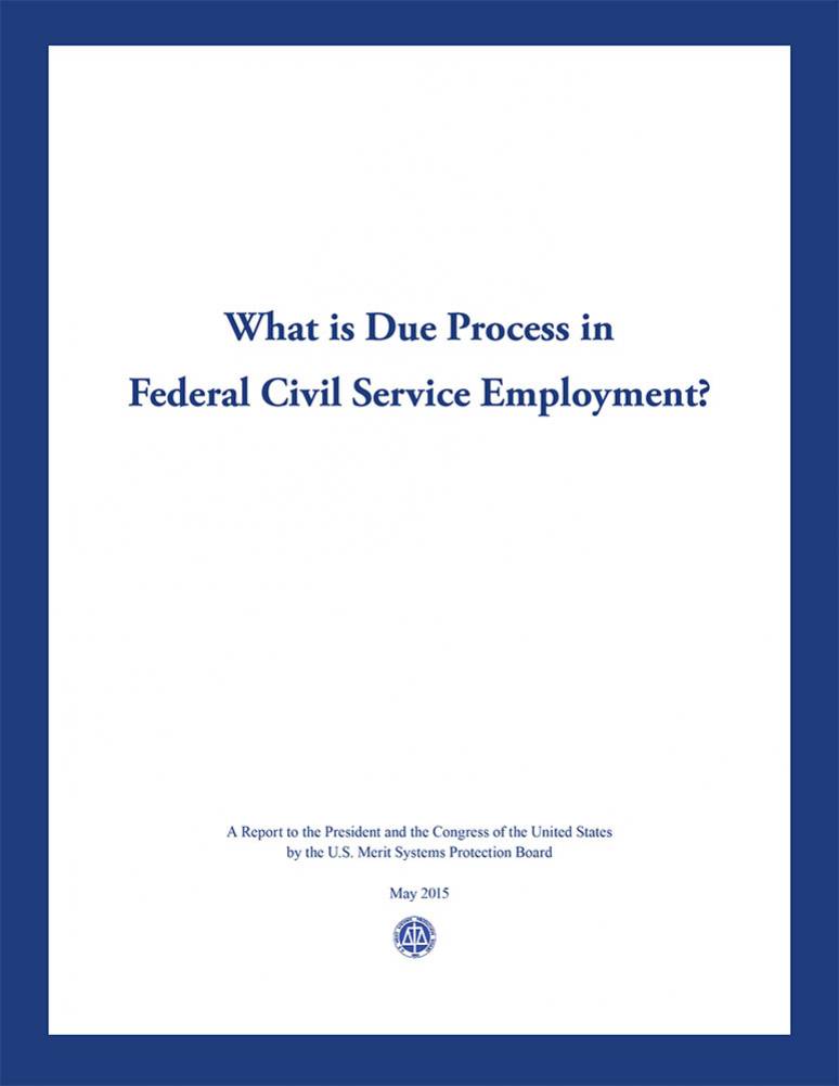 What is Due Process in the Federal Civil Service Employment?