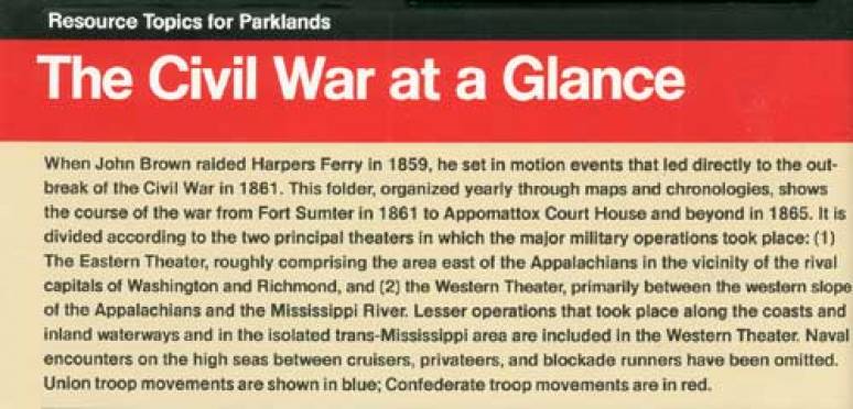 Civil War at a Glance (Package of 100)