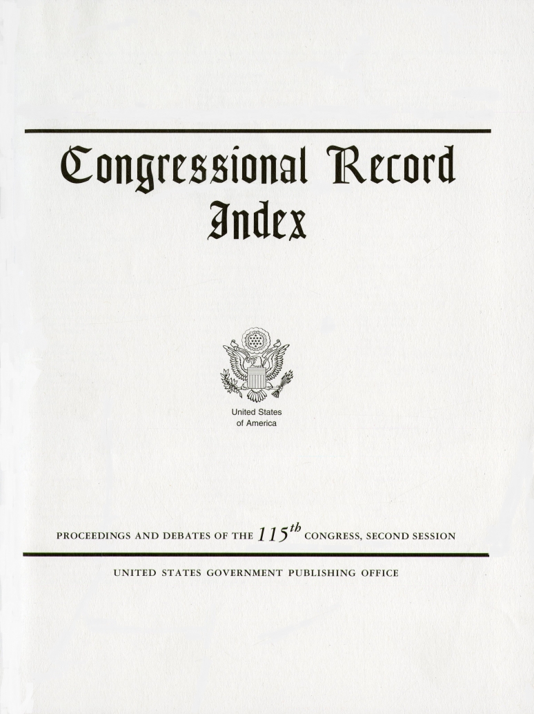 Index 05-09 To 06-03-2022; Congressional Record